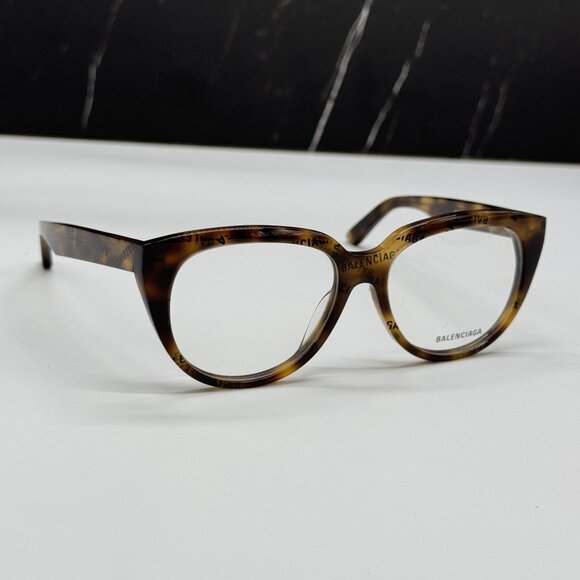 NEW BALENCIAGA BB0131O 008 CAT EYE HAVANA WOMEN EYEGLASSES BALENCIAGA - Picture 6 of 9